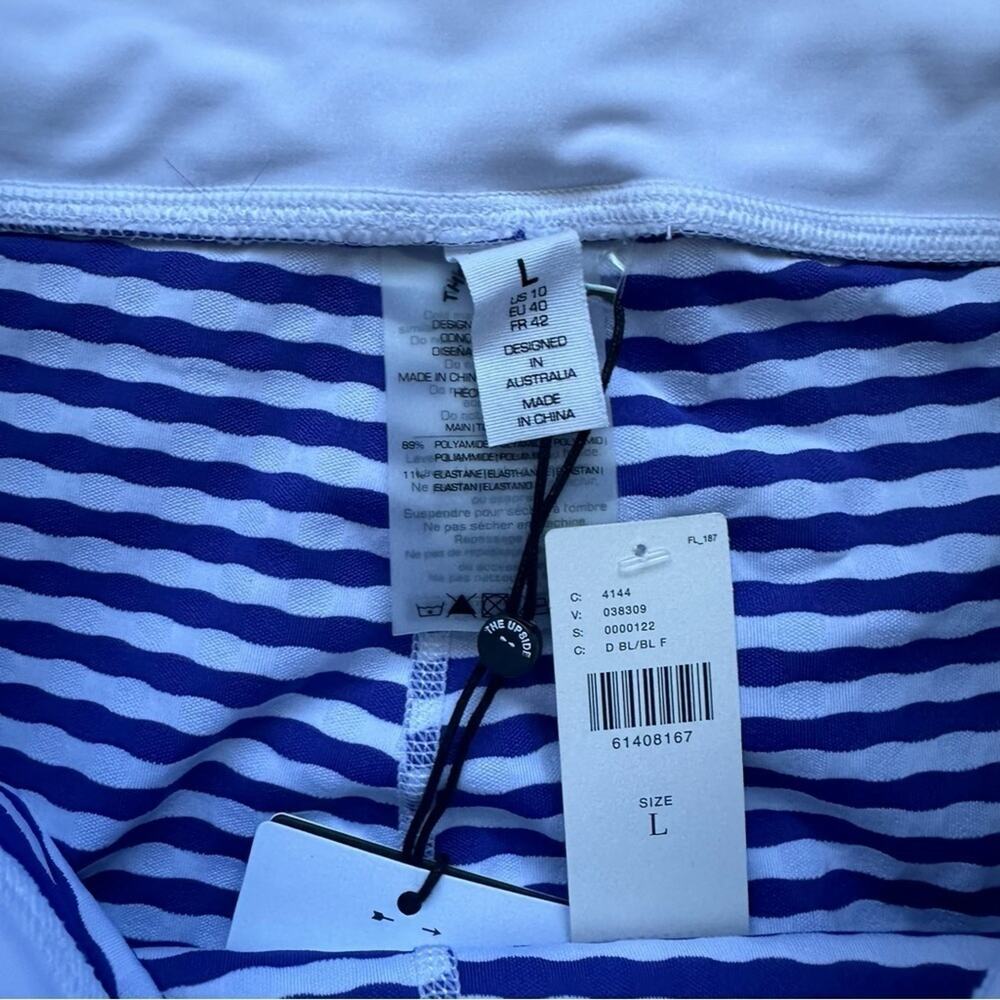 Anthropologie The Upside Blue Masilda Gingham Leggings NEW - Picture 5 of 8